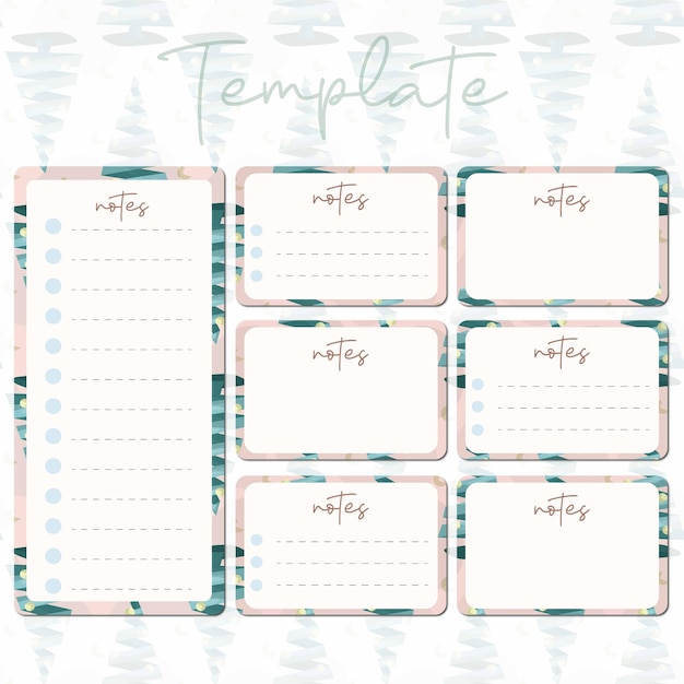 Collection of planner templates and layouts